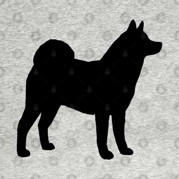 Akita Dog Breed Silhouette by Coffee Squirrel